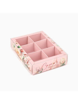 Цена за 5 шт. Коробка под 6 конфет с ячейками Самой чудесной, 10?14.5?3 см