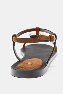 FLAT SANDALS WITH METAL EMBELLISHMENT - Zara фото 16
