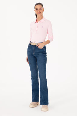 Kad_n Pembe Basic Polo Yaka Sweatsh_rt - U.s. polo assn фото 4
