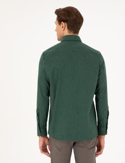 Рубашка Pierre Cardin Regular Fit зеленая