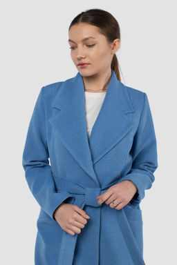 01-11153 Пальто женское демисезонное (пояс) - El podio фото 5