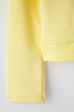 Teen Ac?k Sar? Dugmeli Regular/Normal Kal?p Orme Sweatshirt TWOAW26SW00162