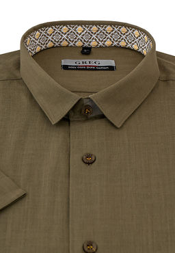 Сорочка мужская короткий рукав GREG 430/101/FLAM/Z/1_GB  фото 3