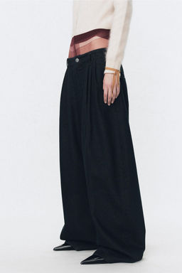 WIDE-LEG JEANS WITH DARTS SOSHIOTSUKI X ZARA фото 16