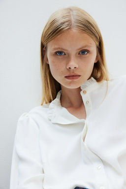 Blusa con ribetes de volante - H&m фото 4