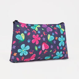 Цена за 3 шт. Косметичка на молнии, фиолетовая, разноцветная