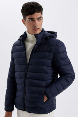 Su Itici Slim Fit Sisme Mont Dar Kesim Kapusonlu Fermuarl? Cift Cepli - Defacto фото 6