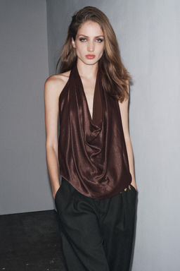 ZW COLLECTION HALTER TOP - Zara фото 2