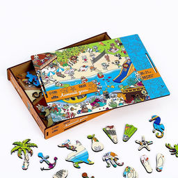 Фигурный пазл Летний день + ребусы - Лесная мастерская фото 3