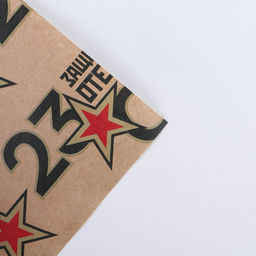 Цена за 10 шт. Бумага упаковочная крафтовая 23 февраля, 50?70 см