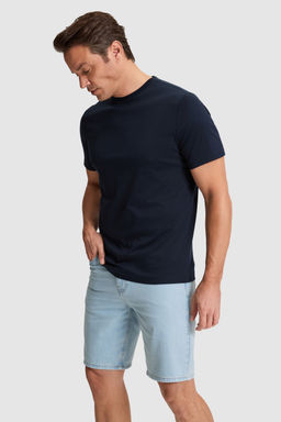 Erkek Koyu Lacivert Regular Fit Bisiklet Yaka Basic Ti__rt - U.s. polo assn фото 2
