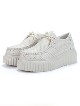 03-PDA169-2 BEIGE Полуботинки женские (натуральная кожа)