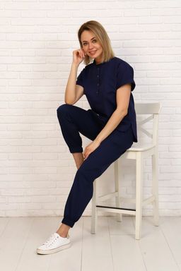 Куртка женская 189 ТС. Цвет: темно-синий - Стильб фото 6