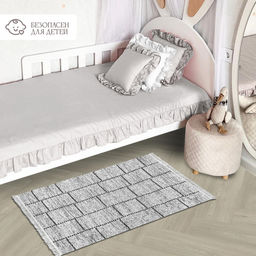 Коврик безворсовый ПРОВАНС icarpet 60*100 005 обсидиан 07  фото 4