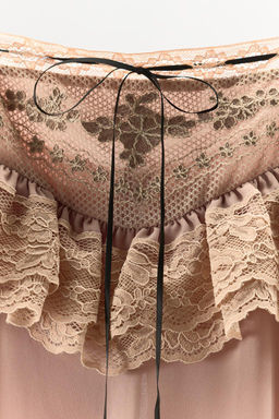 EMBROIDERED DRESS WITH CONTRAST BOW - Zara фото 6