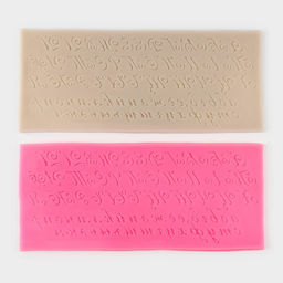 Молд Алфавит русский. Пропись, силикон, 23.5?10 см, розовый - Simaland фото 2