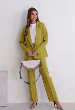 11725 Брюки со стрелками в цвете шартрез - Martichelli фото 13