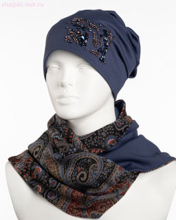 0101/19к СП Комплект женский флис (колпак+снуд) (56-58)