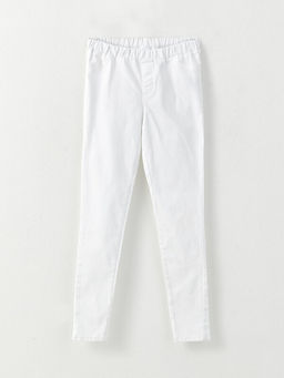 Beli Lastikli Basic K?z ?ocuk Jean Pantolon
