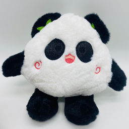 Мягкая игрушка Панда с листиками на ушах 15 см