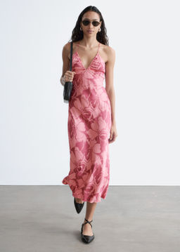 Vestido midi lencero de sat?n - H&m фото 8