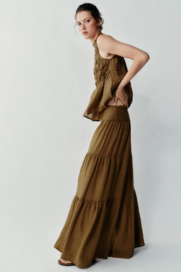 TOP HALTER FRUNCES / Oliva - Zara фото 3