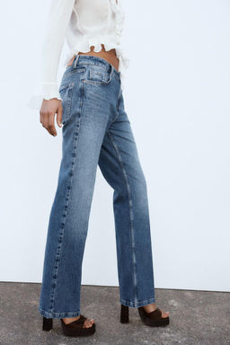 Z1975 HIGH-WAIST BOOT-CUT JEANS - Zara фото 4