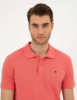 Mercan Slim Fit %100 Pamuk Polo Yaka Basic Ti__rt