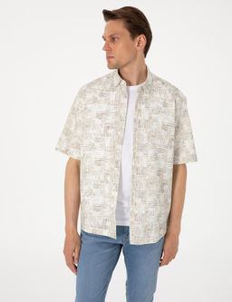 Haki Oversize K_sa Kollu G_mlek