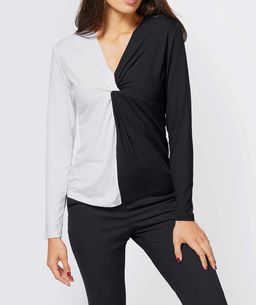 Блузка, экрю-черная - Ashley brooke фото 3