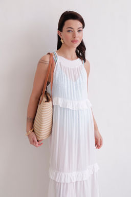 Martichelli Платье пляжное белое  фото 8