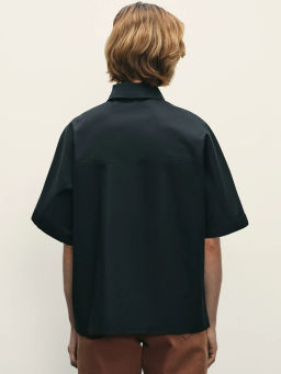 Рубашка из хлопка с коротким рукавом / Zarina  фото 6