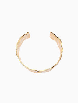 Браслет манжета «Мятый», цвет золото