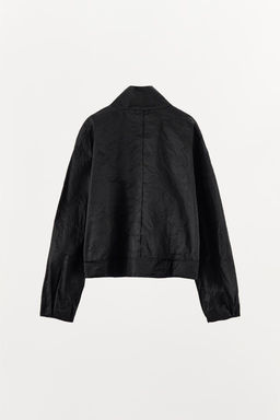 METALLIC THREAD BOMBER JACKET - Zara фото 5