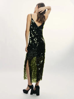 Платье миди с пайетками / Zarina