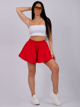 Шорты Лолита, футер с лайкрой - Малина фото 38