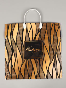 Цена за 10 шт. Пакет полиэтиленовый «Винтаж голд», пластиковая ручка, 34×35 см, 100 мкм