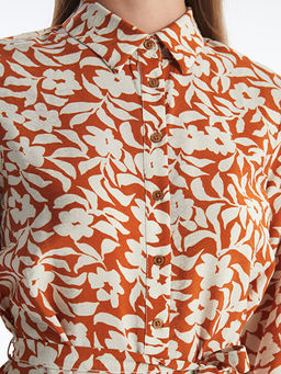 ?i?ekli Kad?n G?mlek Elbise