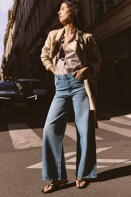Z1975 WIDE-LEG HIGH-WAIST LONG LENGTH JEANS