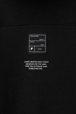 SPORTY INTERLOCK ZIP-UP HOODIE - Zara фото 6