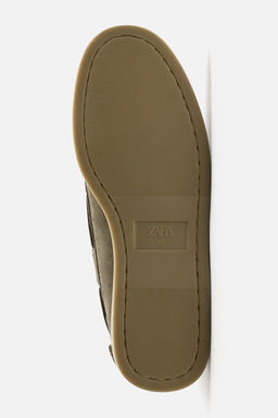 LEATHER DECK SHOES - Zara фото 4