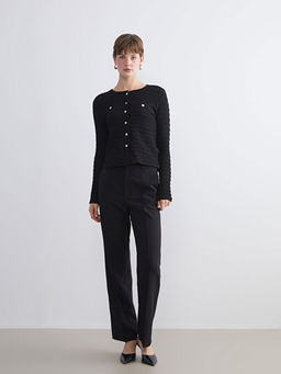 Bisiklet Yaka Dokulu Kad?n H?rka