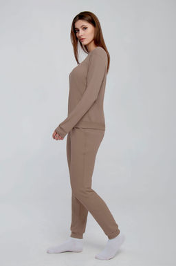 Арт. 10806/2 Пижама с брюками 42-50 (5 шт) Цвет:верх-кофе,низ-кофе