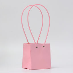 Цена за 10 шт. Сумка для цветов, квадратная, розовая, влагостойкая, 13×12×12 см