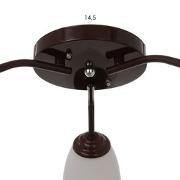 Люстра «Оникс» BayerLux 3×15 Вт E27, коричневый, 50×50×15 см