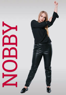 NOBBY, Женские брюки 794-500 (черный) (эко-кожа)