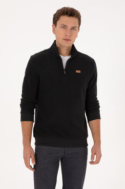 Erkek Siyah Basic Sweatshirt - U.s. polo assn фото 3