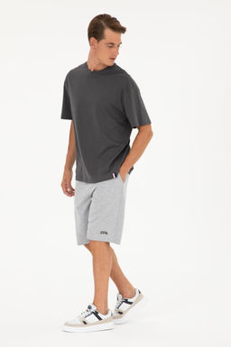 Мужские серые меланжевые вязаные шорты Неожиданная скидка в корзине - U.s. polo assn фото 3