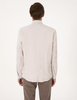 Bej Regular Fit Uzun Kollu G_mlek - Pierre cardin фото 5