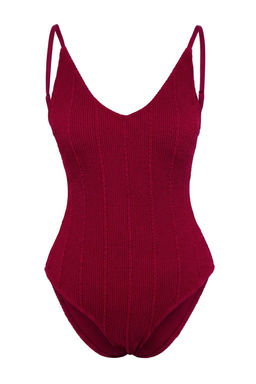 TRENDYOLMILLA Yesil V Yaka Dokulu Regular Mayo TBESS24MA00113  фото 20